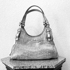 Coach Mad Gath Signature Maggie, Silver/Light Gray